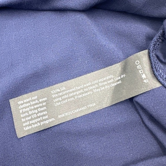 Eileen Fisher Crewneck Silk Long Sleeve Blouse Size Medium - Picture 6 of 11